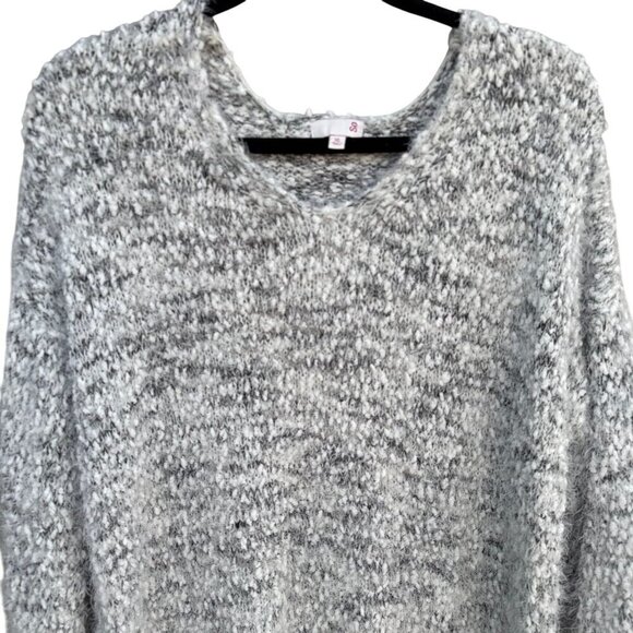 So Cozy Plush Textured Fuzzy Womens V Neck Long Sleeve Comfy Knit Sweater XL - Picture 2 of 8